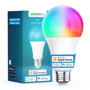 Ampoule lumineuse intelligente fonctionne avec Apple Homekit, Alexa, Google Home, Dimmable WiFi ...
