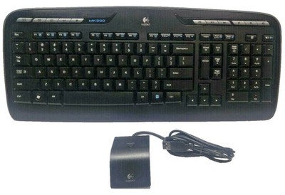 Logitech MK300 Wireless Keyboard with USB receiver TESTED & WORKING