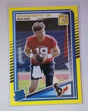 Graham Mertz Rated Rookie Yellow Parallel 2025 Panini Donruss Football