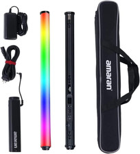 Amaran T2C RGBWW LED Tube Light,20W 2500K-7500K Adjustable RGB Light Wand Suppor