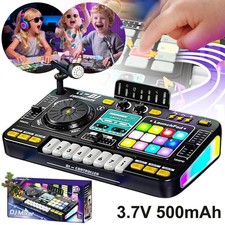 DJ Pult Spielzeug für Kinder 3-10 Jahre Mixer Controller Mikrofon Soundeffekte
