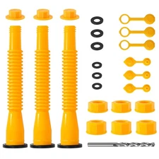 3KIT Gas Can Spout Replacement No-Spill Design Gas Can Nozzle with Flexible