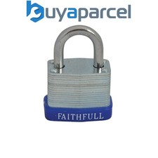 Image of Faithfull QC0130 Laminated Steel Padlock 30mm 3 Keys FAIPLLAM30