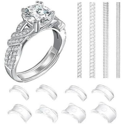12 Pack Ring Sizers Invisible Ring Sizer Adjuster for Loose Rings Ring Guard and