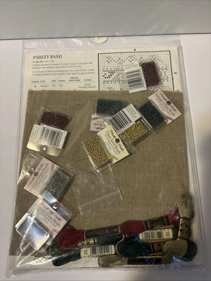 De colección Mill Hill NAVIDAD BORDES EN CUENTAS Kit Punto de Cruz Con Cuentas NUEVO Foto 3 de 4