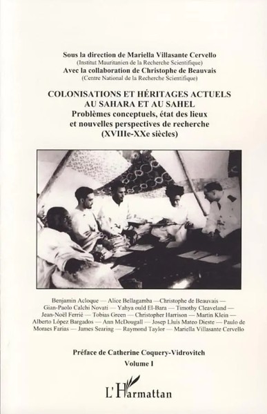 Mariella Villasante Cervello | Colonisations Et HéRitages Actuels Au Sahara...-image