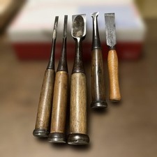 Japanischer Nomi Stechbeitel 5er Set professionell nachgesch&auml;rft 6 mm bis 24 ...