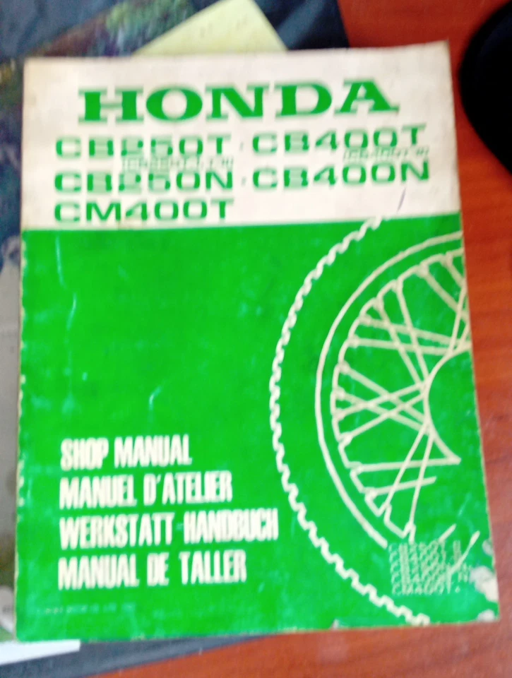 manuel d`atelier Honda CB250 T et N CB400 T / N /CM400T - Photo 2/4