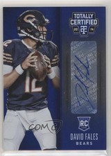 2014 Totally Certified Rookie Signatures Platinum Blue /25 David Fales Auto 05fy