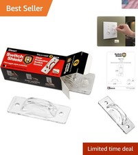 Clear Light Switch Guards, 3 - Pack  Toggle Style  Child Safety Cover  Lig...