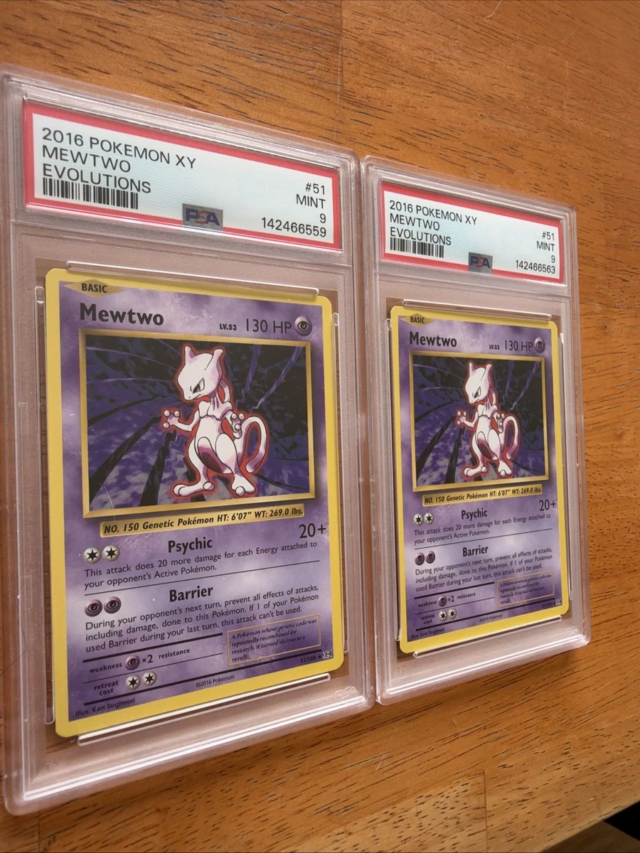 25+ Mewtwo Pokémon TCG Grade 9 Rare Individual Collectible Card