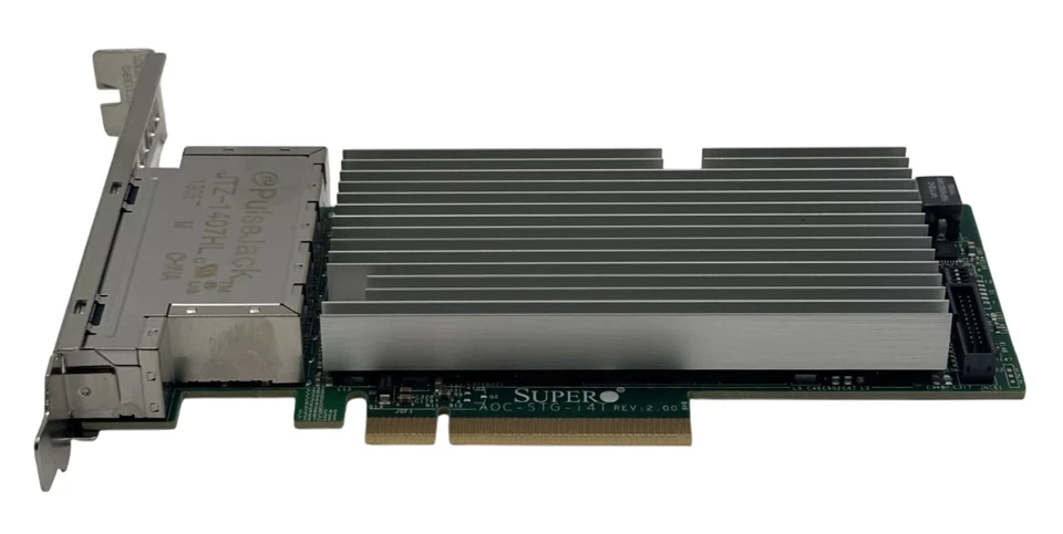 Supermicro AOC-STG-i4T 10Gigabit BaseT Quad Port 4xRJ45 SFP+ Server FH NIC - Image 2 of 4