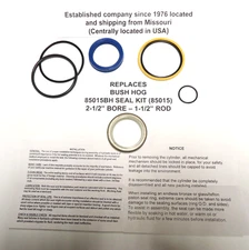 85015BH Bush Hog replacement cylinder seal kit (2-1/2" bore 1-1/2" Rod) 85015