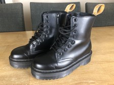 Dr.Martens V Jadon II stivali mono neri vegan in pelle 6 UK 39 EU (BECK)
