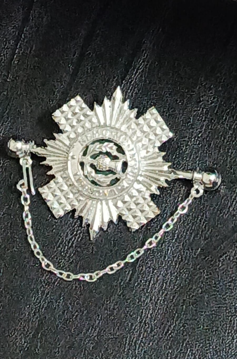 Authentic Scots Guards Kilt Pin Sterling Silver Plated Scottish