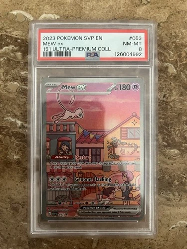 2023 POKEMON SVP EN-SV BLACK STAR PROMO 151 ULTRA-PREM COLL #053 MEW EX PSA 8