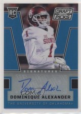 2016 Panini Prizm Collegiate Draft Picks Blue Dominique Alexander #215 Auto 03rx
