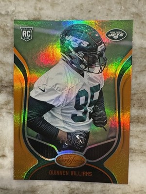 2019 Panini Certified Mirror Orange QUINNEN WILLIAMS New York Jets Alabama /199