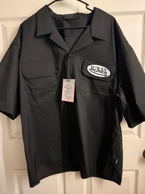 Von Dutch Classic Mechanic Short Sleeve Button Down Work Shirt