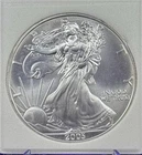 2003 Bullion W Silver Eagle. Graded by SGS as a 70.