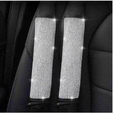 Bling Bling Car Safety Belt Covers - Crystal Diamond Seat Belt Shoulder Pads ...