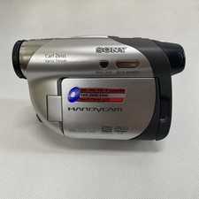 SONY DCR - DVD 105 Handycam Video Camera Camcorder Tested Has Charger No Battery