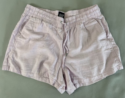 Gaps Women’s Pink Linen Shorts Waistband Sz Large
