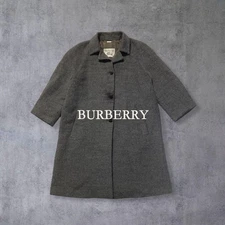 Burberry Wool Long Coat Balmer Can Coat Old Clothes Vintage Alpaca