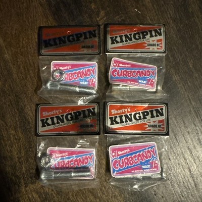 Skateboards SHORTY'S HARDWARE KINGPIN NUT & BOLT SKATEBOARD Shortys x4