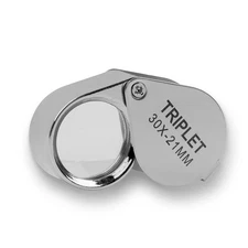 30x 21mm Jeweler's Glass Magnifying Loupe-Eye Magnifier for Jewelry, Coin, Etc.