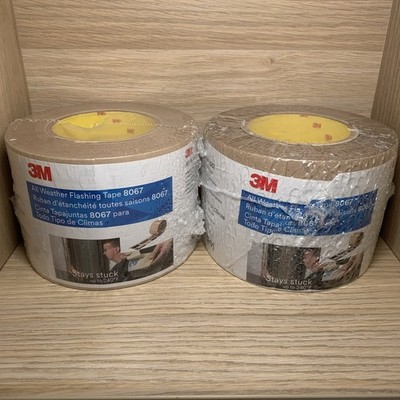 2 Pack - 3M 8067 Brown Acrylic All Weather Flashing Tape 4 W in. x 75 L ft.