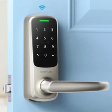ULTRALOQ Latch 5 World's First Built-in WiFi Smart Lock with NFC, 5-in-1 Keyl...