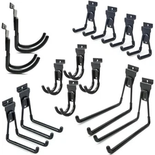 Slatwall Hooks 14 Pack Garage Slatwall Accessories Multi Size Utility Hooks