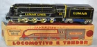 Marx Lumar Lines Tin Litho Wind-up Toy Train Railroad Steam Engine WORKS Vintage