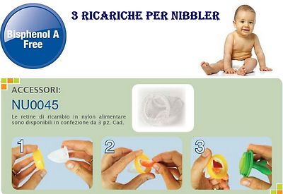 Nuby Nibbler Retine 3-teilig Ersatzteil Für Nibbler