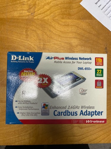 D-Link airplus wireless adaptor DWL-650+ - 第 1/8 張圖片