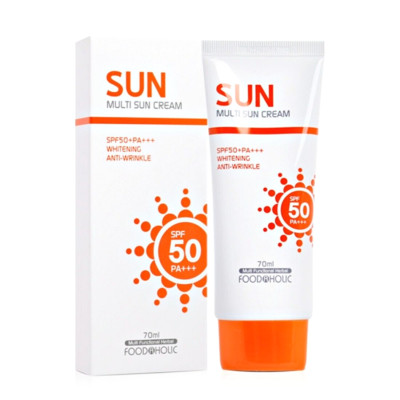 FOOD A HOLIC Multi Sun Cream 70ml - Whitening, Anti-Wrinkle SPF 50+PA+++ Korea