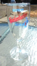 Ruppert Knickerbocker Beer vintage stemmed Beer Glass