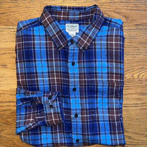 LL Bean Chamois Flannel Shirt~XL TALL 