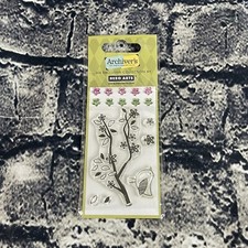 Hero Arts Archivers 2009 ELITE GIFT Stamp Embellishment set AR154 Bird Branch