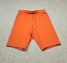 NIKE Pro Elite Shorts Tights Small Mens Orange Gray Track & Field Made in USA