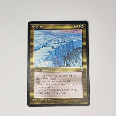 Glaciers - Ice Age (ICE) Magic The Gathering Card Game