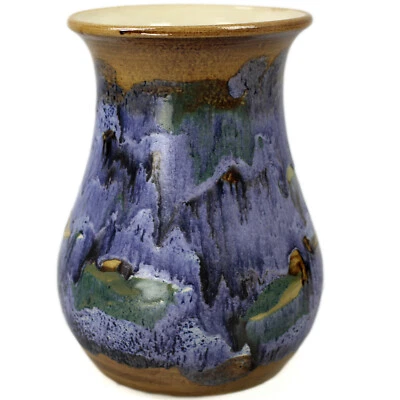 Blumenvase 20cm Blumen Vase Blumengefäß Tischvase Deko Gefäß handbemalte Keramik - Bild 1 von 4