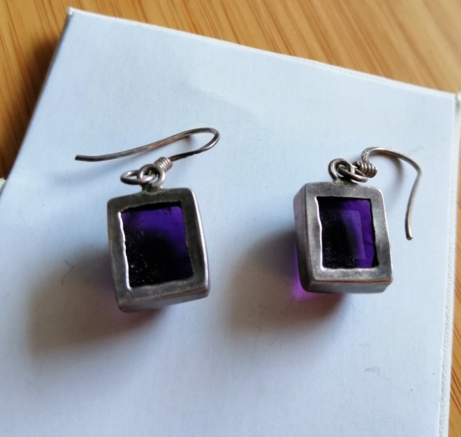 Beautiful Purple Rectangle AMETHYST Sterling Silv… - image 7