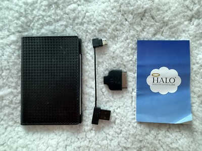 Halo Charge It 3000 Black Mirrored Portable Power Bank Charger Card RFID Wallet
