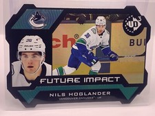 20-21 UD Series Extended Hockey Future Impact Gold SP UD3-37 Nils Hoglander /100