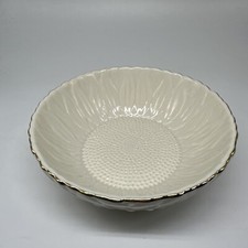 Vintage  Lenox Sunflower  Bowl 5” Wide White With Gold Trim L Sun