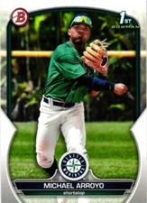 2023 BOWMAN PROSPECTS MICHAEL ARROYO PAPER BASE BASEBALL CARD #BP-63