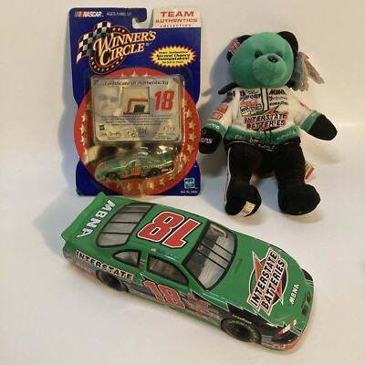 Bobby Labonte #18 Interstate Batteries NASCAR Car, Team Speed Bear, Uniform Piec