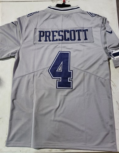 Women's Nike Dak Prescott Gray Dallas Cowboys Inverted Legend Jersey